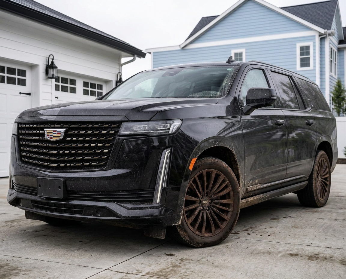 Cadillac Escalade before detailing